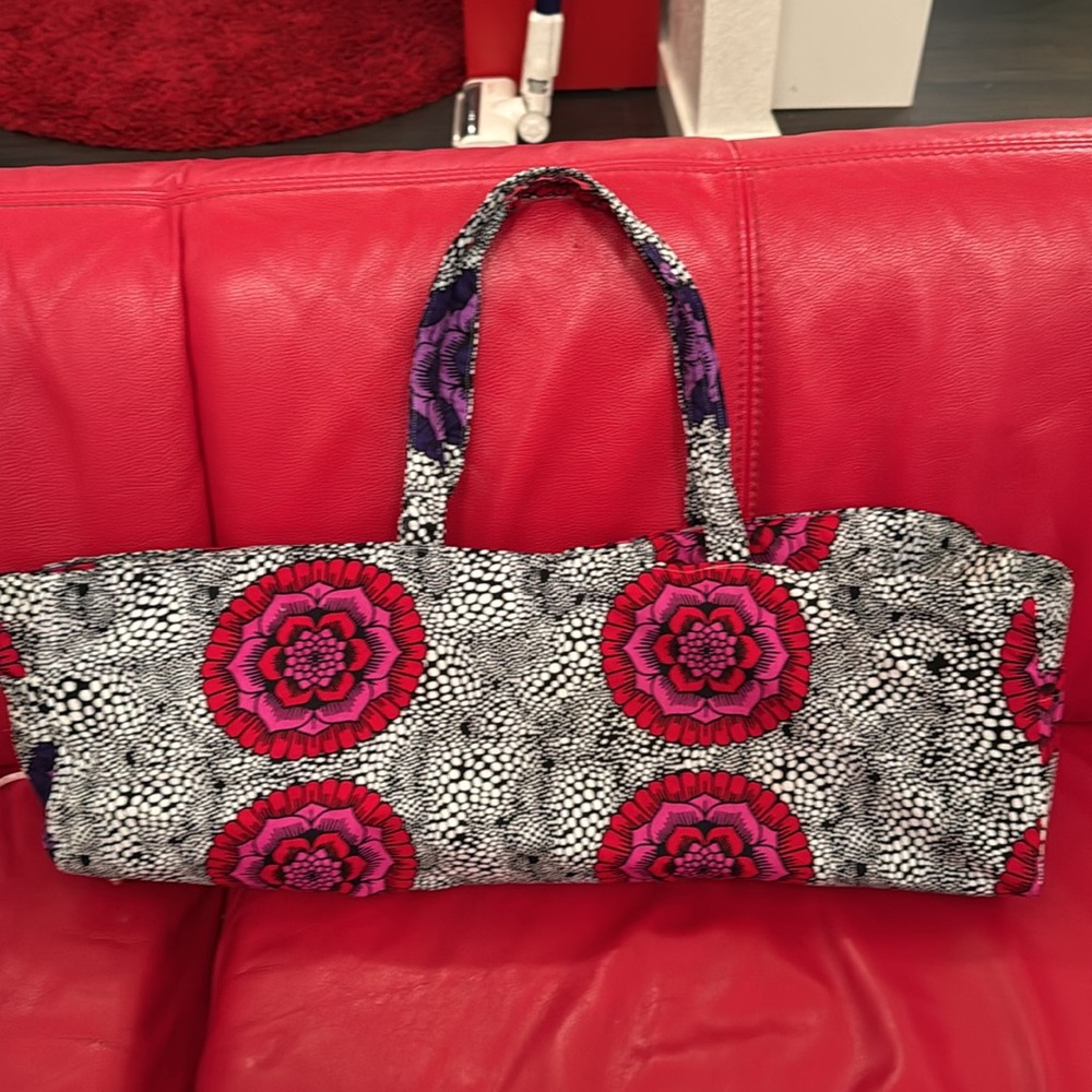 Yoga Mat Bag Carrier Tote Floral Handles Exercise Gym - Picture 2 of 5